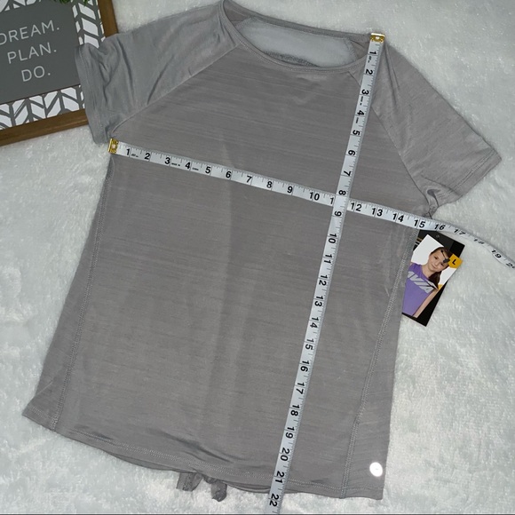 Nwt Avia Girls activewear T- shirt Tie & keyhole back pullover crew Athletic* - Picture 7 of 11